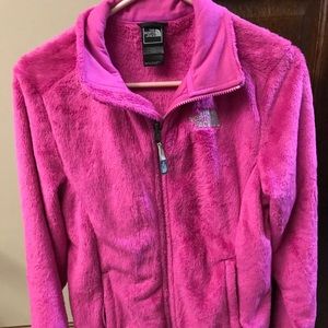 Hot pink North Face jacket